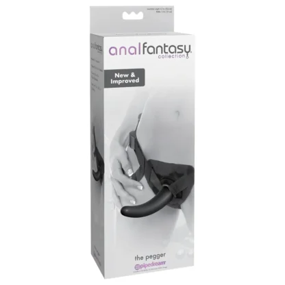 Pipedream - analfantasy The Pegger - nasadzovacie dildo (čierne)