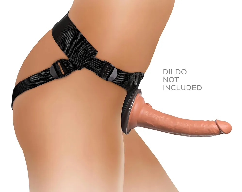 King Cock Elite - pripínací postroj s dildom - pohodlný dizajn - hnedý – Obrázok 5
