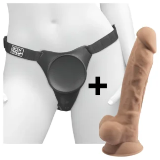 Body Dock - pripínací dildo na G-bod a Silexd 7 - realistický tvar