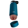 PDX - Fuck Flask Private Pleaser - umelá vagína v čutore (modro‑hnedá)