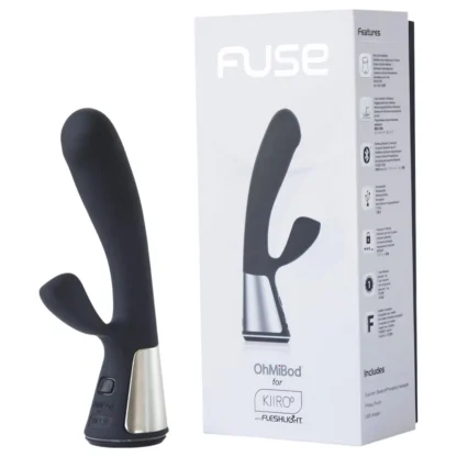 Fleshlight OhMiBod Kiiroo - vibrátor s klitorisovým ramienkom ovládaný aplikáciou (čierny)