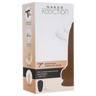 Naked Addiction Rotating 7 - rotačný vibrátor (18cm) - prírodný