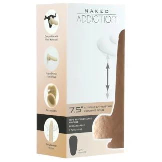 Naked Addiction Thrusting 7,5 - prirážací vibrátor (19 cm, prirodzený)