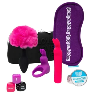 Happyrabbit - vibračný set pre páry - 7 dielov - akumulátorový