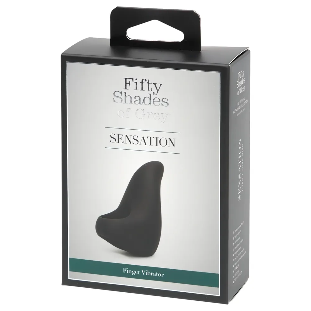 Fifty Shades of Grey - vibračný prstový stimulátor - čierny