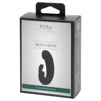 Fifty Shades of Grey - vibrátor s dráždičom klitorisu - čierny