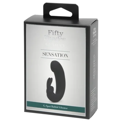 Fifty Shades of Grey - vibrátor s dráždičom klitorisu - čierny