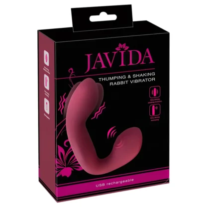 Javida Thumping - pulzujúci G-bod a klitoris vibrátor (červený)