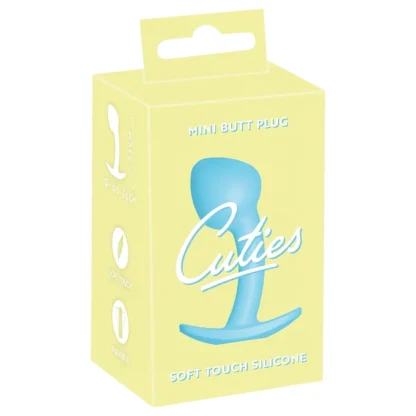 Cuties Mini Butt Plug - silikónový análny kolík (modrý, 2,6 cm)
