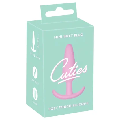 Cuties Mini Butt Plug - silikónový análny kolík (ružový, 2,1 cm)