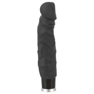 Nature Skin - realistický vibrátor (čierny, 22 cm)