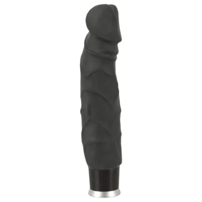 Nature Skin - realistický vibrátor (čierny, 22 cm)