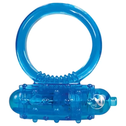 You2Toys - vibračný silikónový erekčný krúžok - modrý