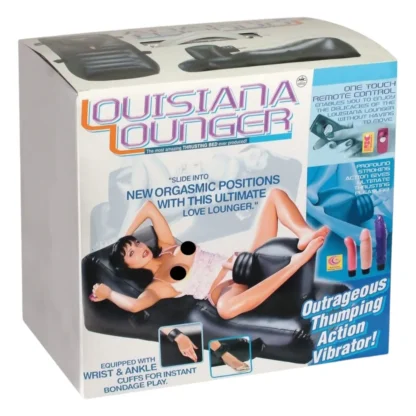 NMC - Louisiana Lounger - sexuálny stroj so zabudovaným vibrátorom (čierny)