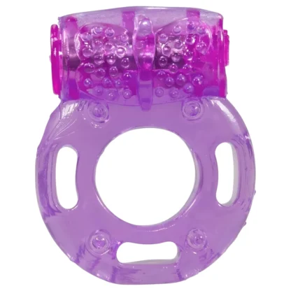 You2Toys - vibračný erekčný krúžok - jednorazový - fialový