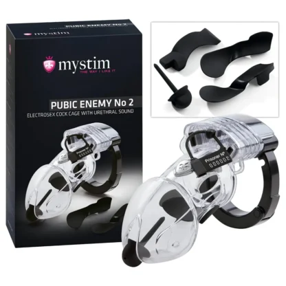 mystim Pubic Enemy No 2 - elektro penisová klietka