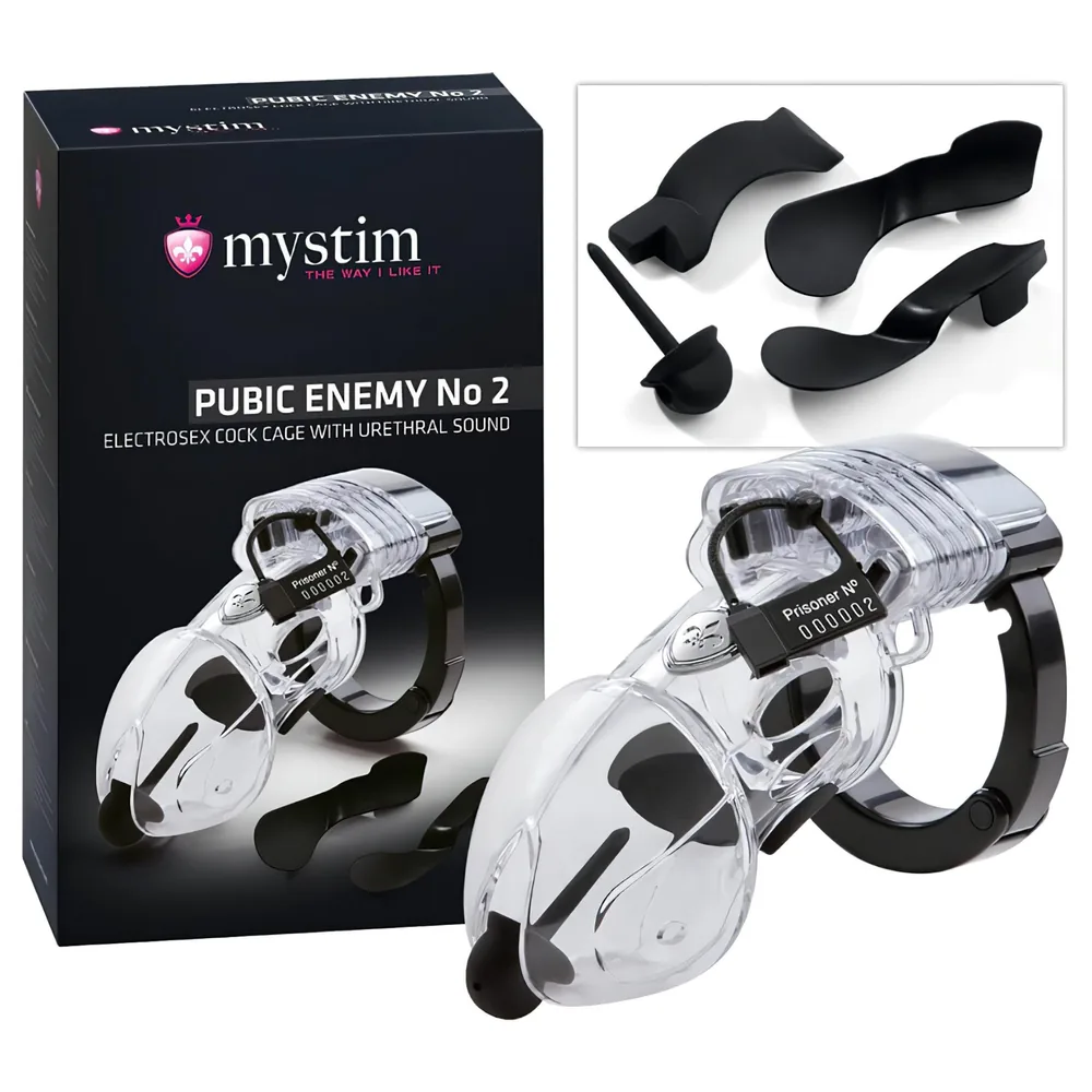 mystim Pubic Enemy No 2 - elektro penisová klietka