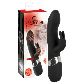 SMILE Blacky - vibrátor s 2 motormi - USB nabíjanie - čierny