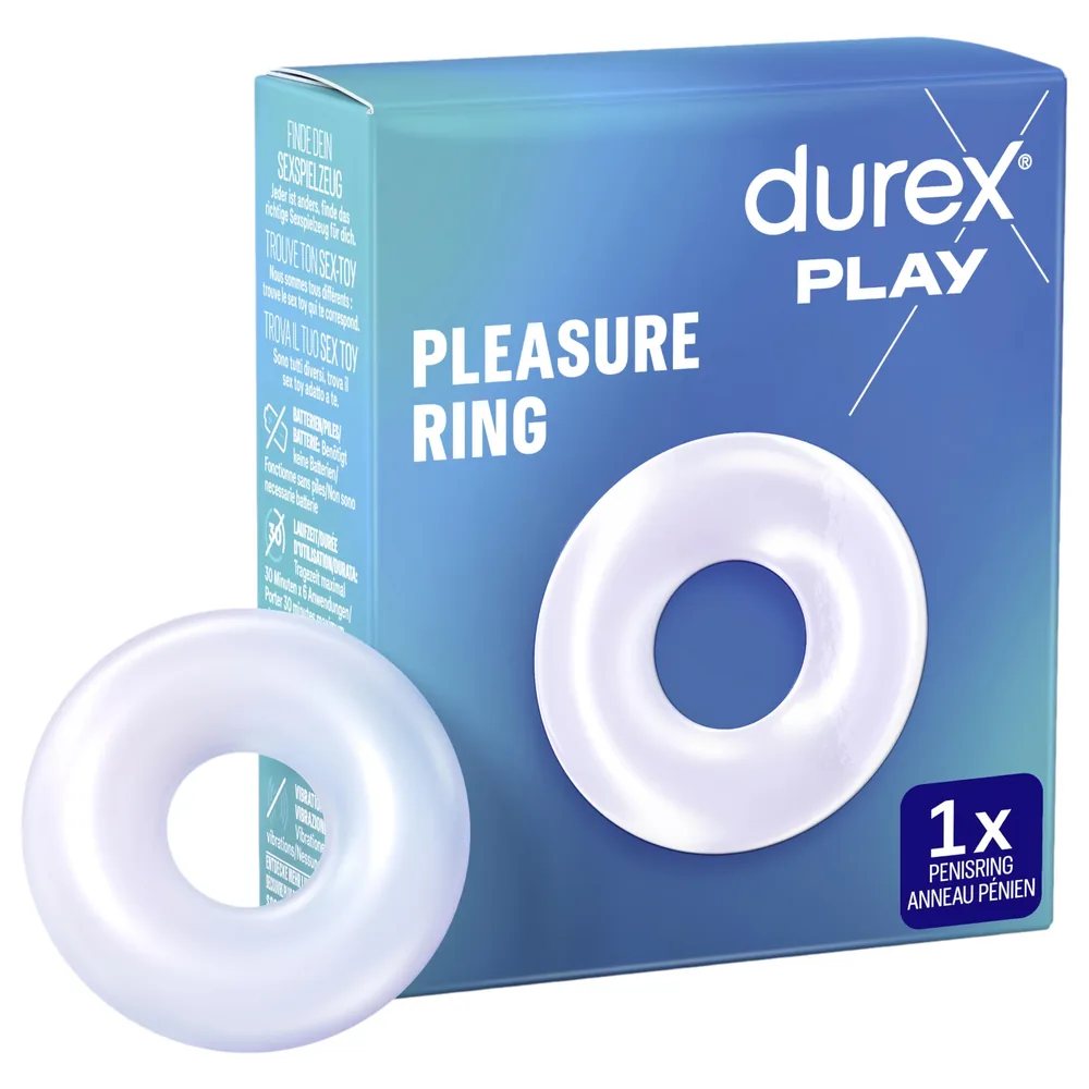 Durex - erekčný krúžok - silikónový - priehľadný