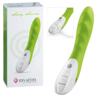 mystim Sassy Simon - vibrátor s 2 motormi - zelený