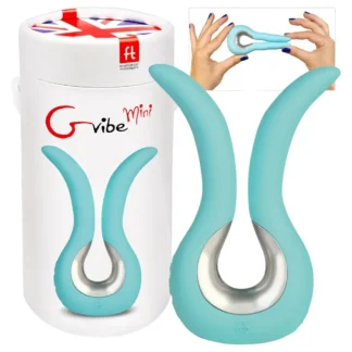 G-vibe Mini - vibrátor pre bod G - silikónový - USB nabíjanie - mätová farba