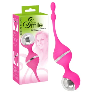 SMILE - vibračná venušina guľa - vibrácie - ružová