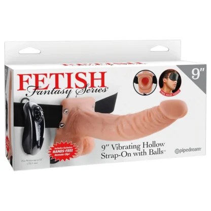 Pipedream - Fetish Strap-on 9 - pripínací vibrátor (prírodný)