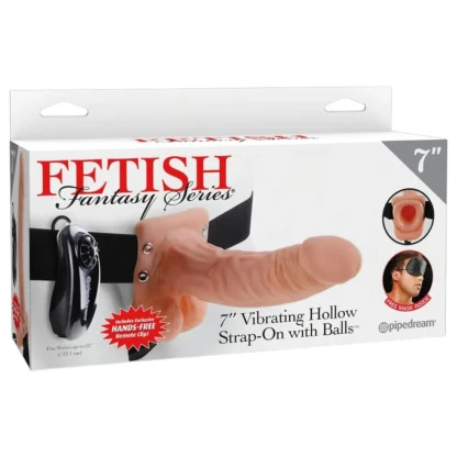 Pipedream - Fetish Strap-on 7 - nasadzovací vibrátor (prírodný)