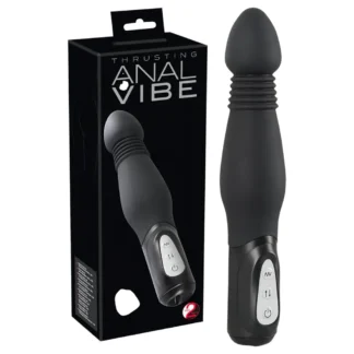 You2Toys - análny vibrátor s posuvným pohybom - čierny