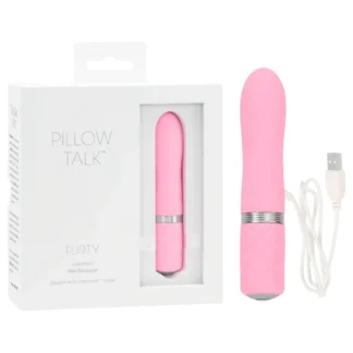 Pillow Talk Flirty - vibrátor tyčový nabíjateľný - ružový