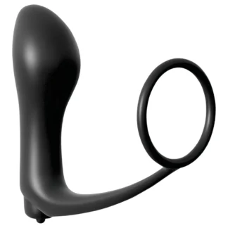 Pipedream - Analfantasy - análny prstový vibrátor s erekčným krúžkom (čierny)
