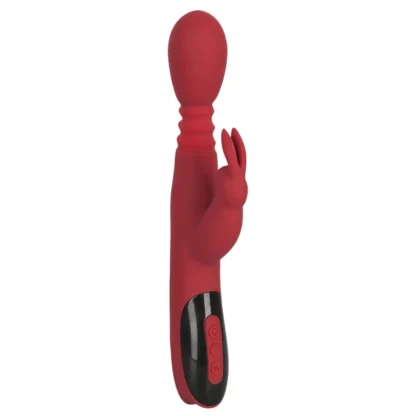 You2Toys - vibrátor na G-bod - pulzujúci, rotačný, vyhrievaný - červený