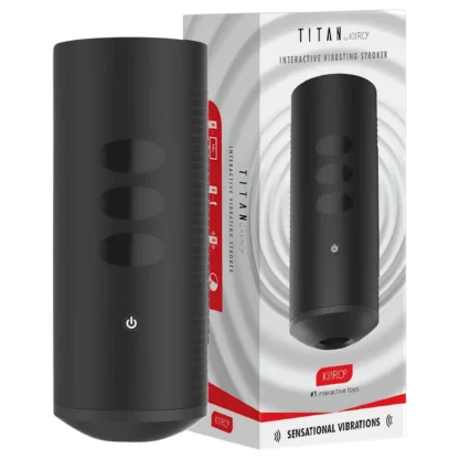 Kiiroo Titan Experience - nabíjateľný interaktívny masturbátor (čierny)