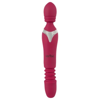 Javida Thrusting - 3v1 masážny vibrátor (červený)