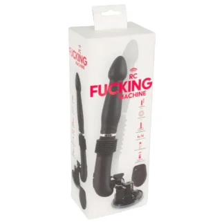 You2Toys - strojný vibrátor na diaľkové ovládanie - čierny - nabíjateľný