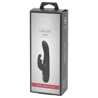 Fifty Shades of Grey - vibrátor Greedy Girl - nabíjateľný - čierny