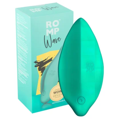 ROMP Wave - vibračný klitoris stimulátor - vodotesný, nabíjateľný, zelený