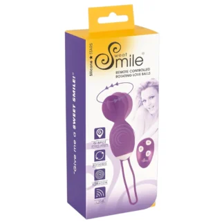 SMILE - vibračné vajíčko - rotujúce - fialová