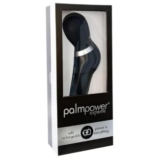 PalmPower Extreme - masážny vibrátor na batériu - čierny
