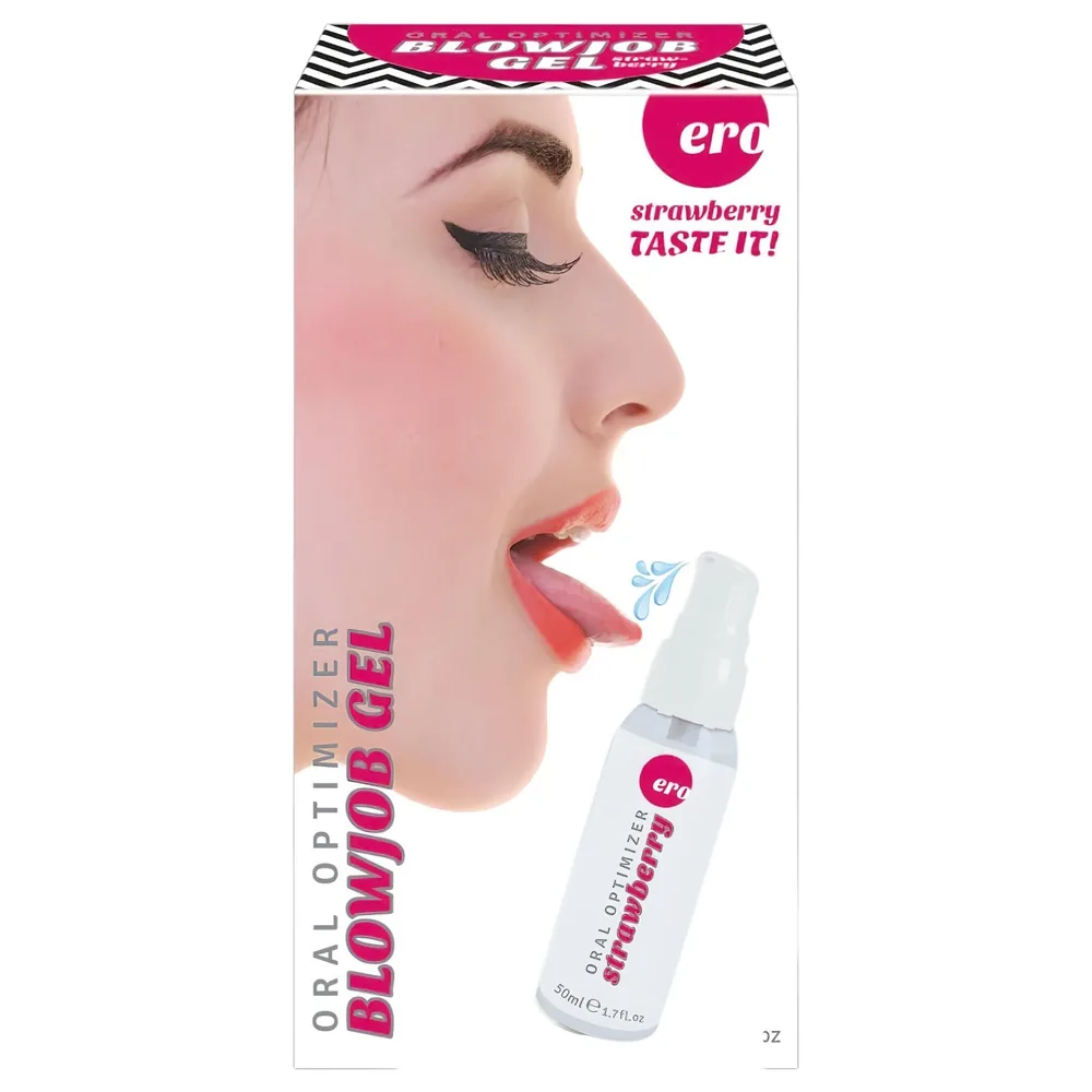 HOT - Blowjob Gel - orálny lubrikačný gél - jahoda (50 ml)