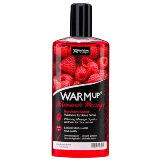 JoyDivision WARMup - masážny olej s hrejivým efektom - malina - 150 ml