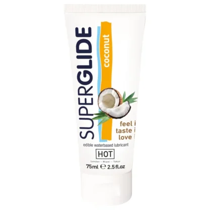 HOT Superglide - jedlý lubrikant - kokos - 75 ml