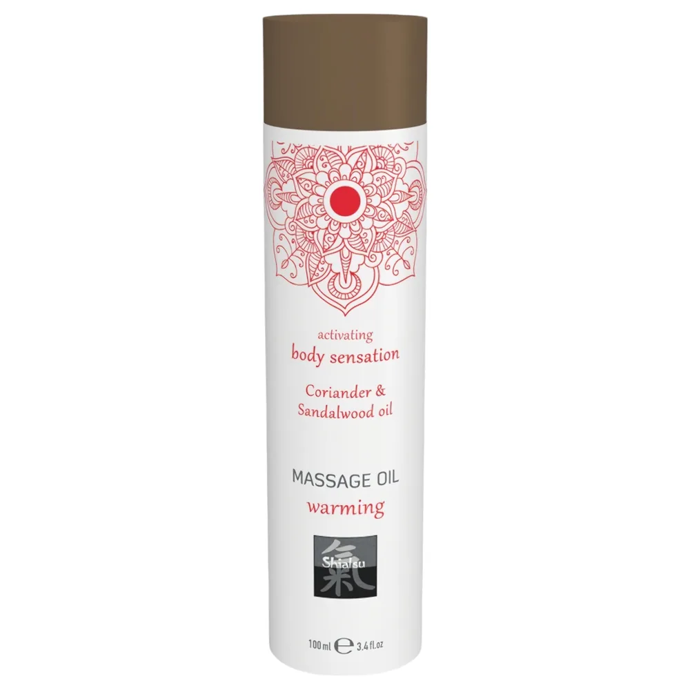 HOT - Shiatsu Warming - masážny olej - koriander-santalové drevo 100 ml