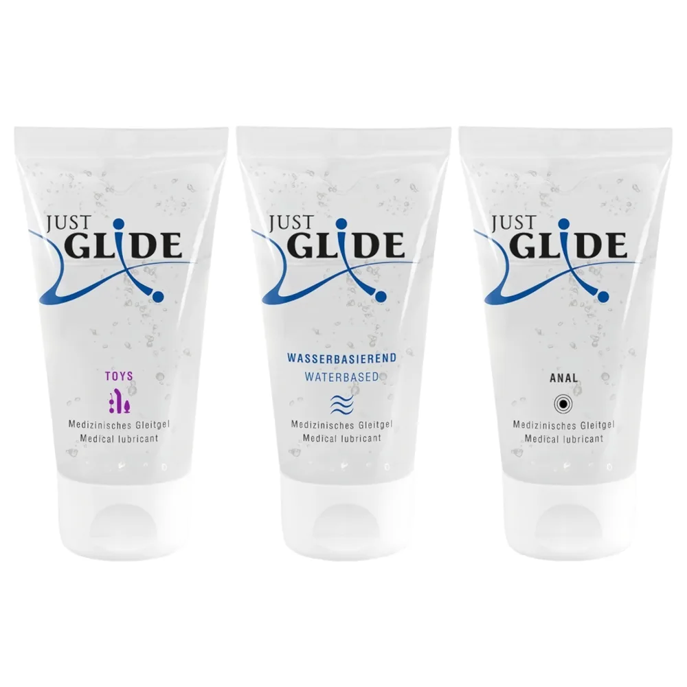 Just Glide - lubrikačný gél sada - 3x50 ml