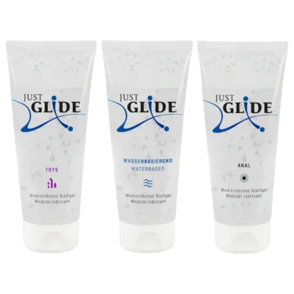 Just Glide - lubrikačný gél set - 3x200 ml
