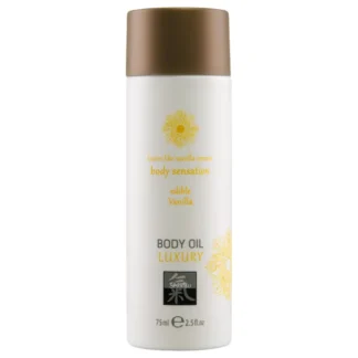 HOT - Shiatsu Luxury - jedlý masážny olej - vanilka (75 ml)