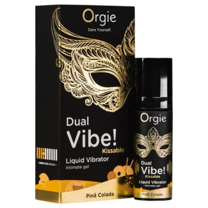 Orgie Dual Vibe! - tekutý vibrátor - Piña Colada (15 ml)