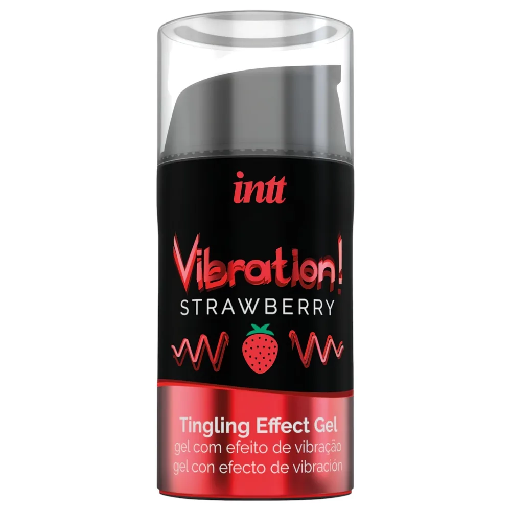 Intt Vibration! - tekutý vibrátor - jahoda (15 ml)