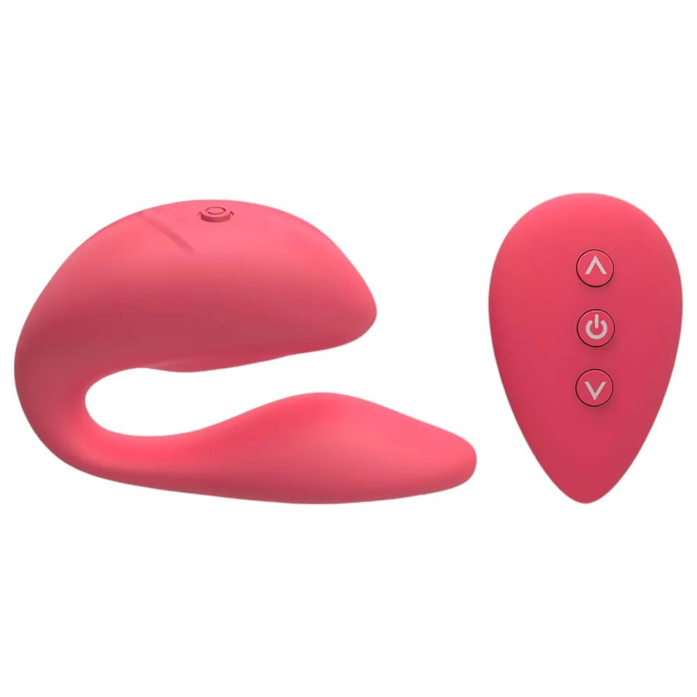 Cotoxo Cupid 2 - vibračný pár vibrátor s diaľkovým ovládaním - červený