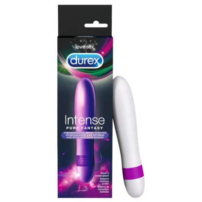 Durex Intense Pure Fantasy - tyčový vibrátor (biely)
